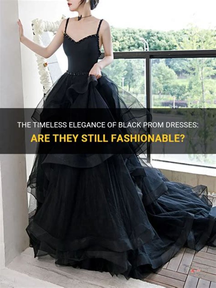 Are black prom dresses okay?