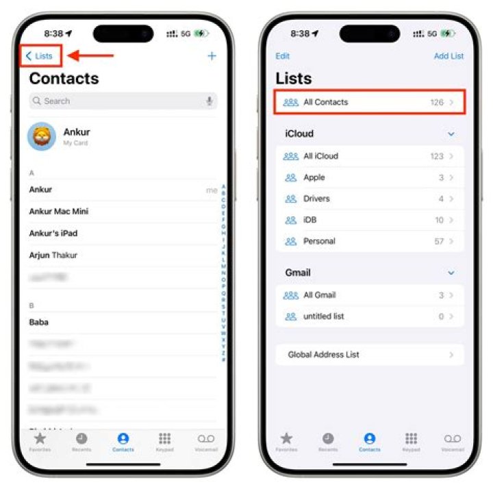 Are contacts saved on iPhone or SIM?