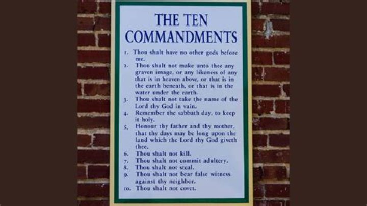 Are the Ten Commandments in courtrooms?