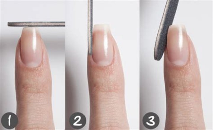 Are you supposed to file the top of your nail?