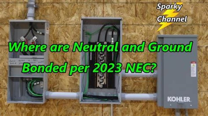 Can a neutral wire be connected to ground in panel?