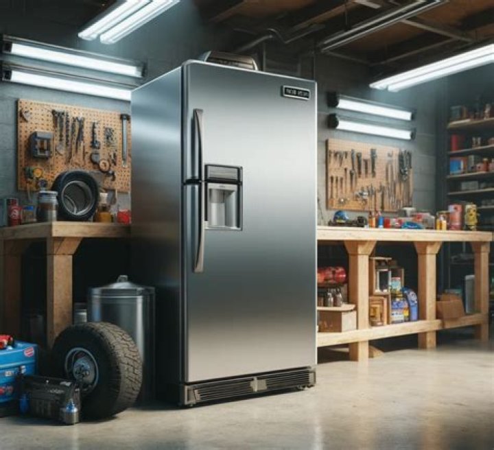 Can a refrigerator be kept in an unheated garage?