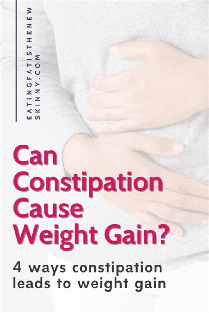 Can constipation cause weight gain?