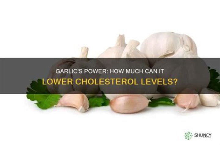 Can garlic lower cholesterol?