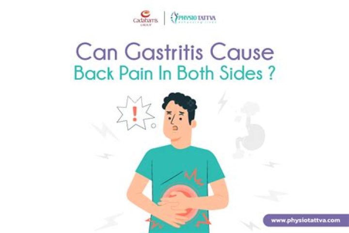 Can gastritis cause back and shoulder pain?