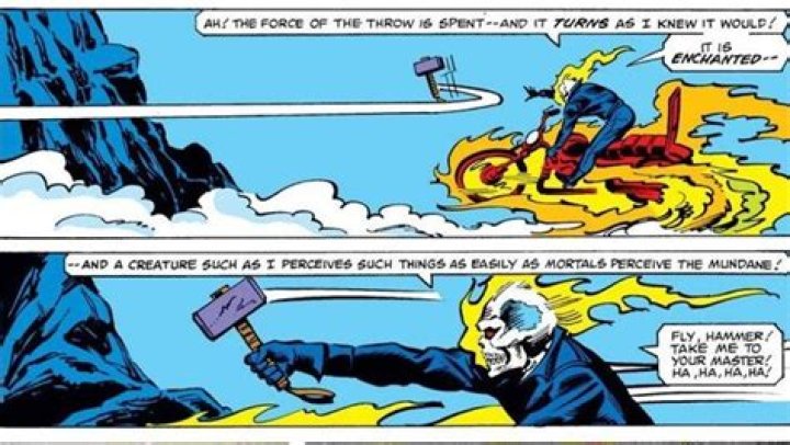 Can Ghost Rider pick up Thor's hammer?