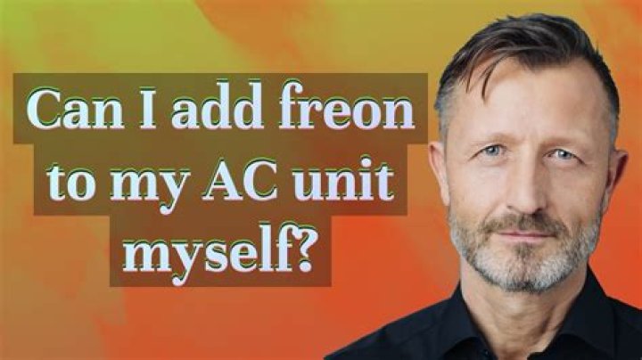 Can I add Freon to my AC unit myself?
