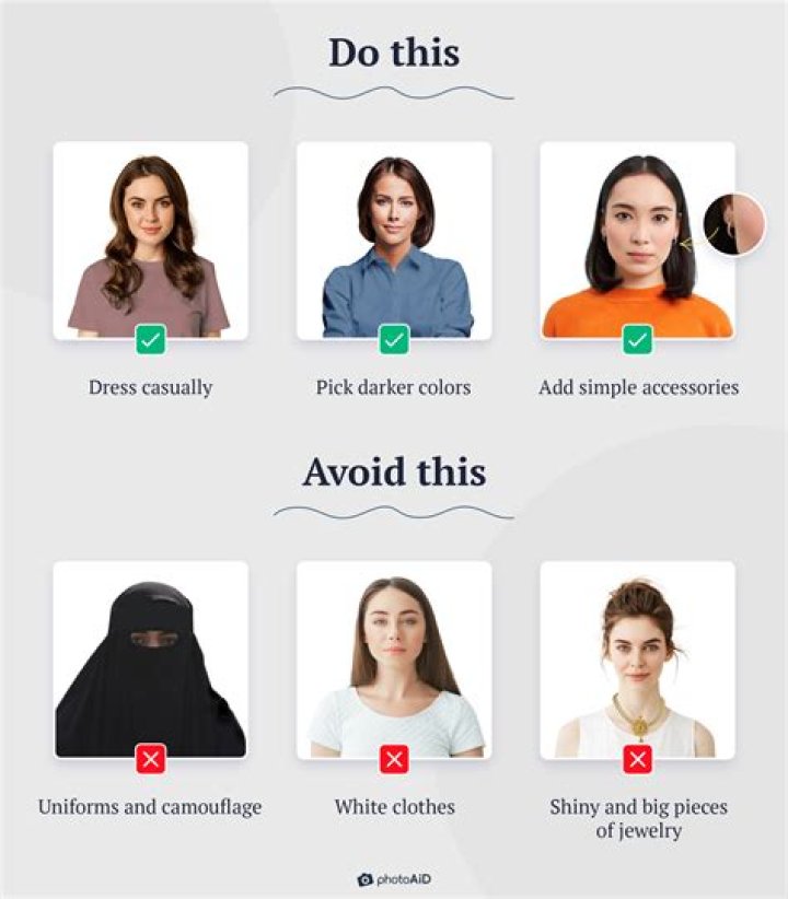Can I wear a tank top for my passport photo?