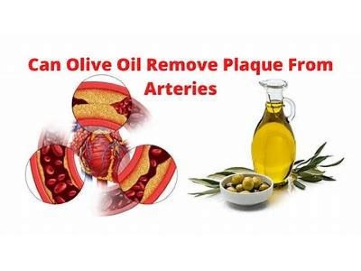 Can olive oil remove plaque from arteries?