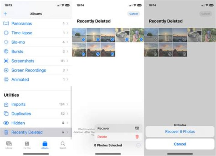 Can police find deleted photos?