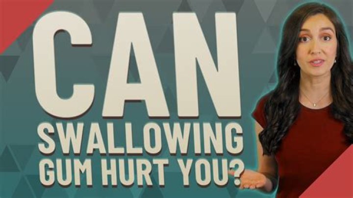 Can swallowing gum hurt you?