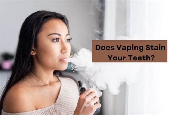 Can vaping stain your teeth?