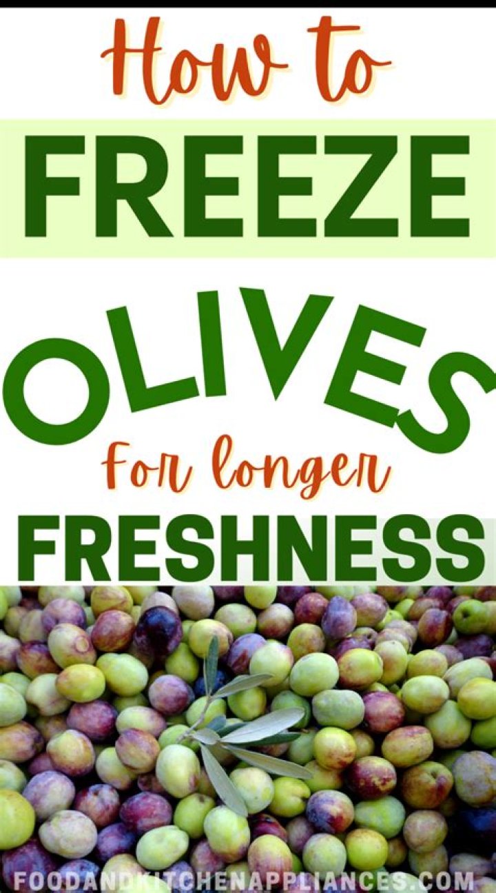 Can we freeze olives?