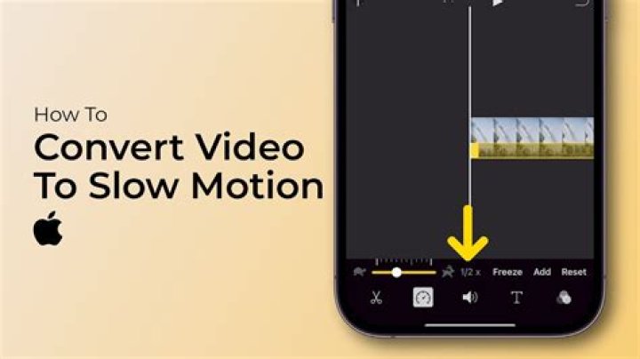 Can you make slow motion video normal on iPhone?