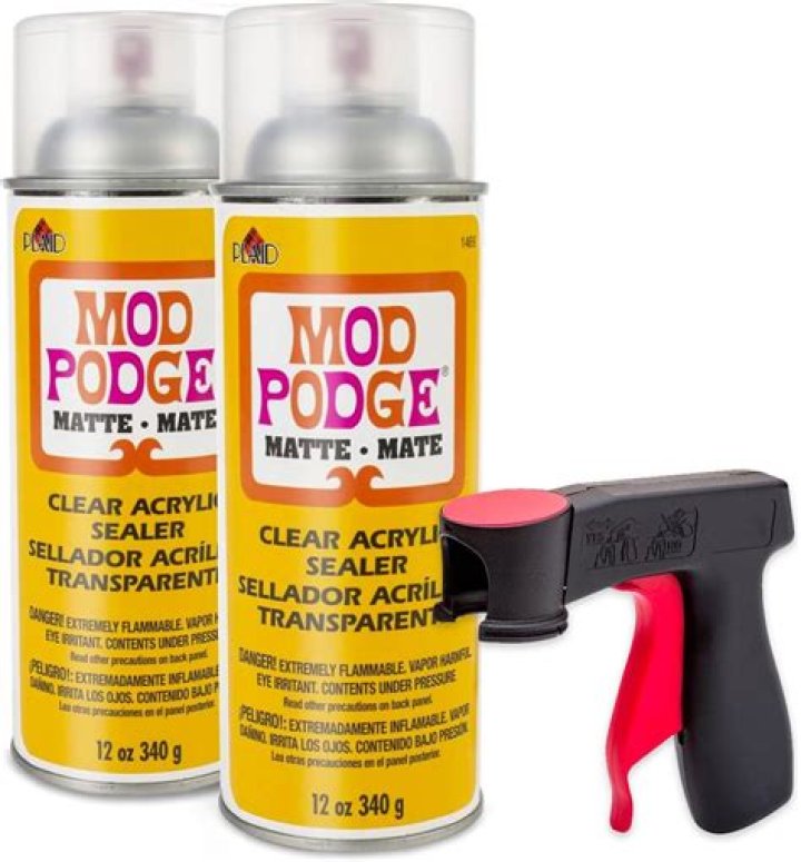 Can you spray varnish over Mod Podge?