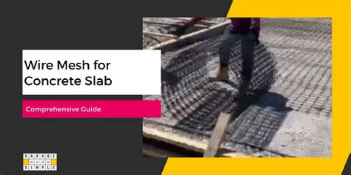 Can you use wire mesh in concrete slab?