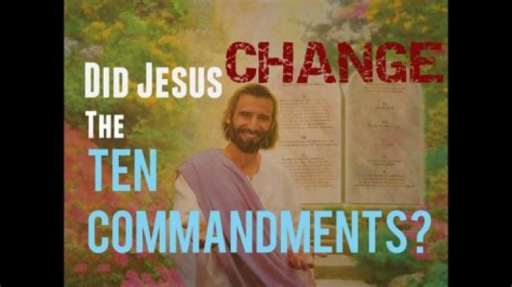 Did Jesus change the law?