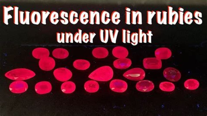 Do fake rubies glow under a blacklight?
