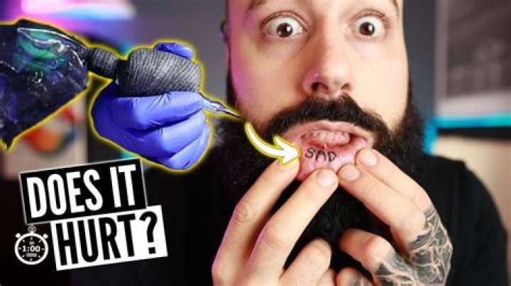 Do inside lip tattoos hurt?