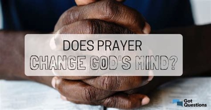 Do prayer change things?