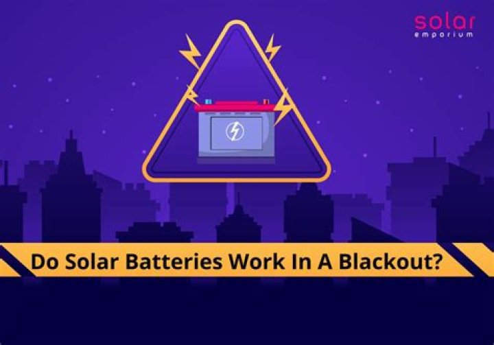 Do solar batteries work in a blackout?