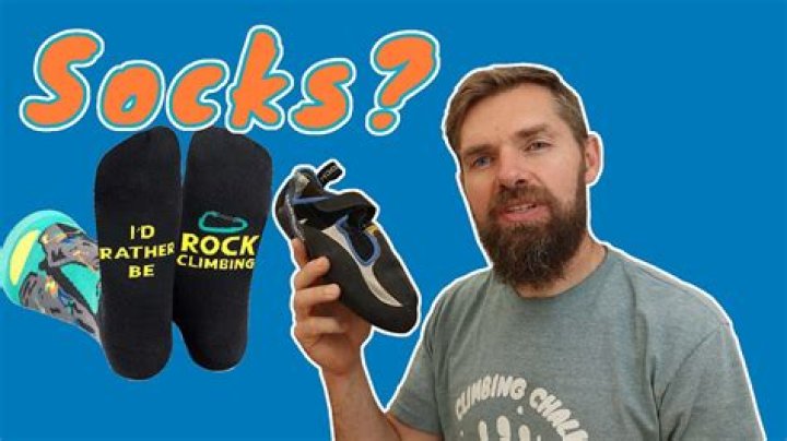 Do you wear socks while rock climbing?