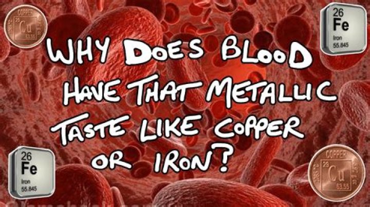 Does blood taste like iron?