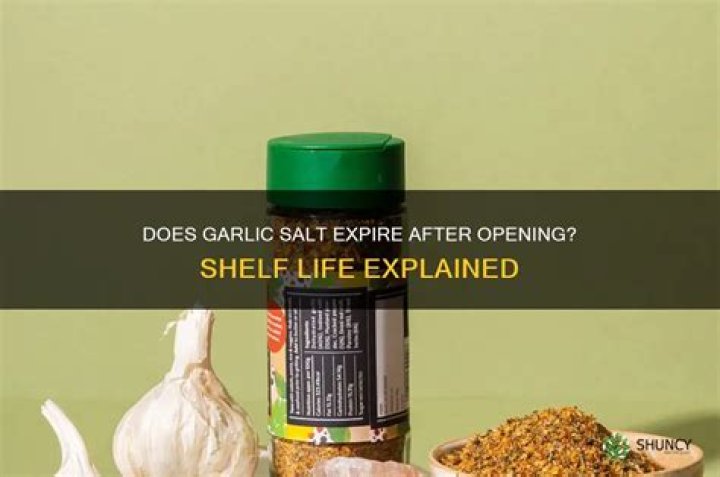 Does garlic salt go bad?