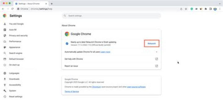 Does my chrome need updating?