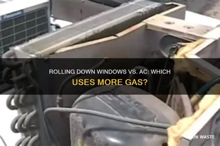 Does rolling the windows down waste gas?