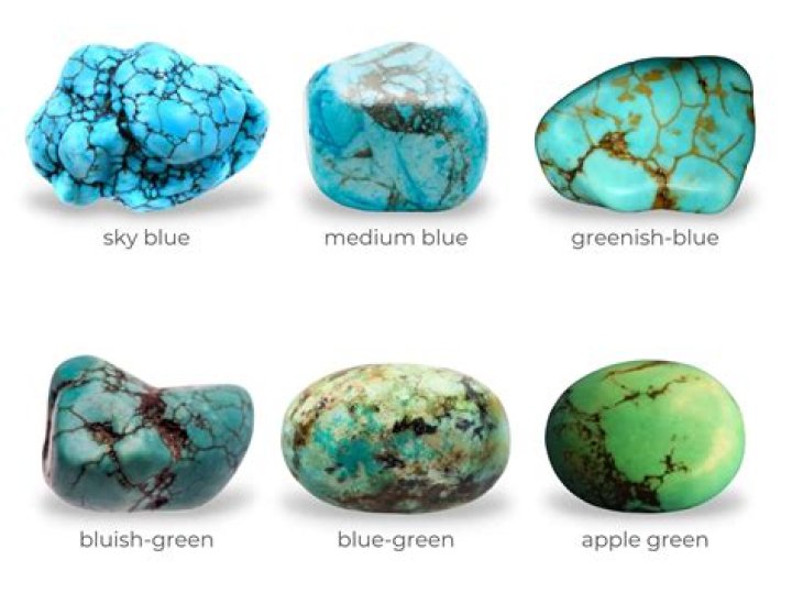 Does turquoise have more blue or green?