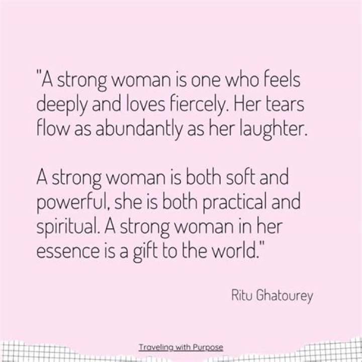 How can a woman be strong in a relationship?