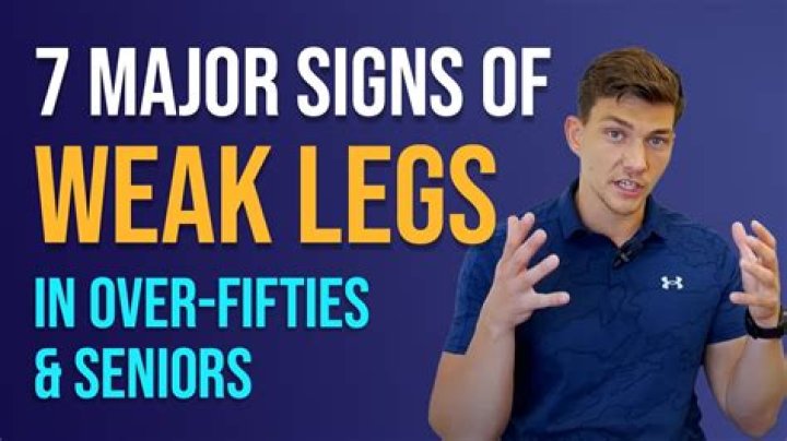 How can elderly improve weak legs?