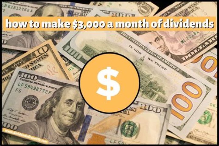 How can I earn 5000 a month in dividends?