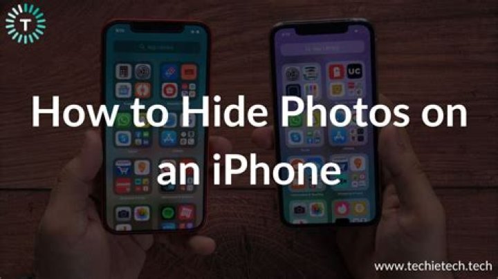 How can you hide photos on your iPhone?