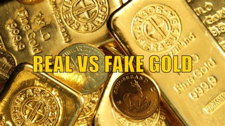 How can you tell if vinegar is real gold?