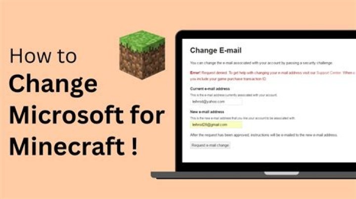 How do I change my email on my Microsoft account for Minecraft?