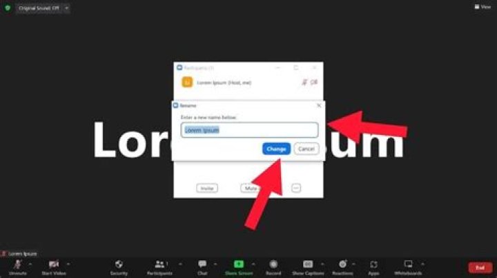 How do I change my name on Zoom?