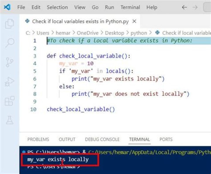 How do I check if a variable is assigned Python?