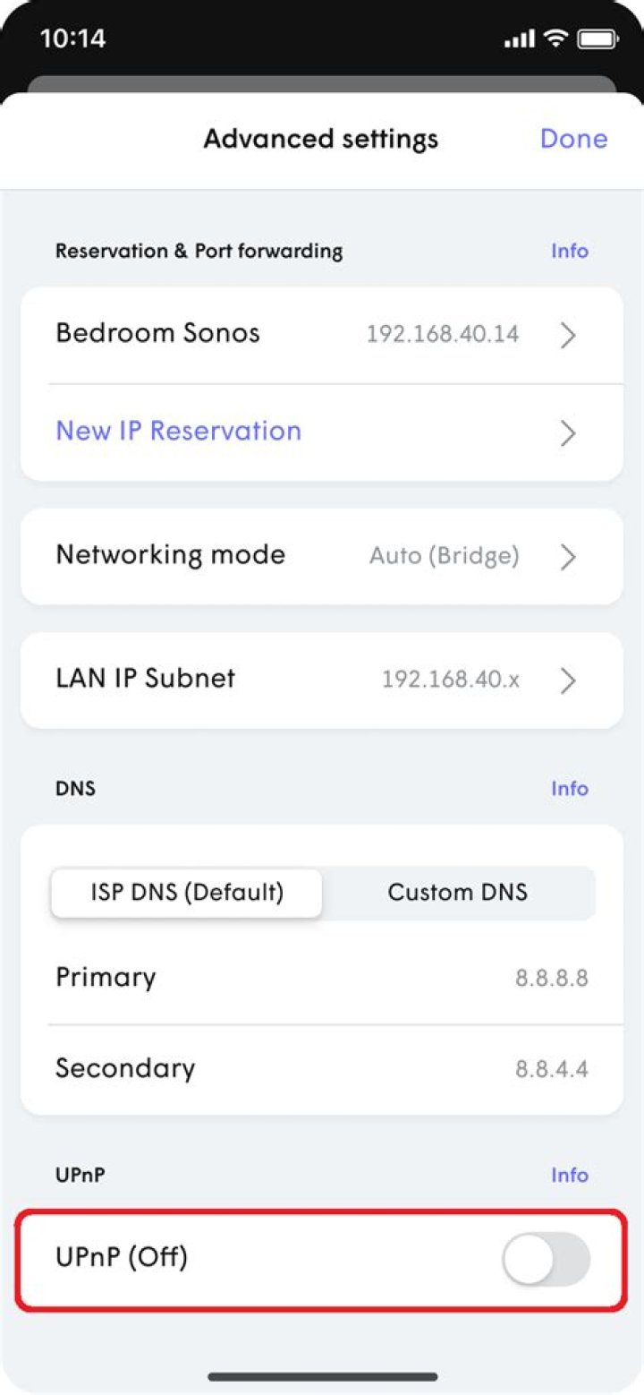 How do I enable UPnP?