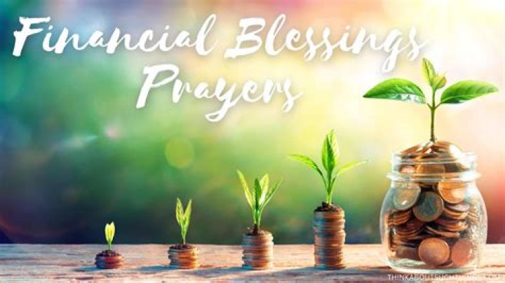 How do I get a financial blessing from God?