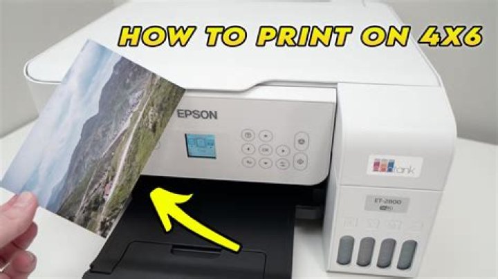 How do I get my printer to print 4x6?