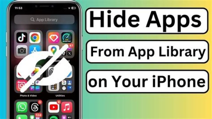 How do I hide apps from my home screen library?