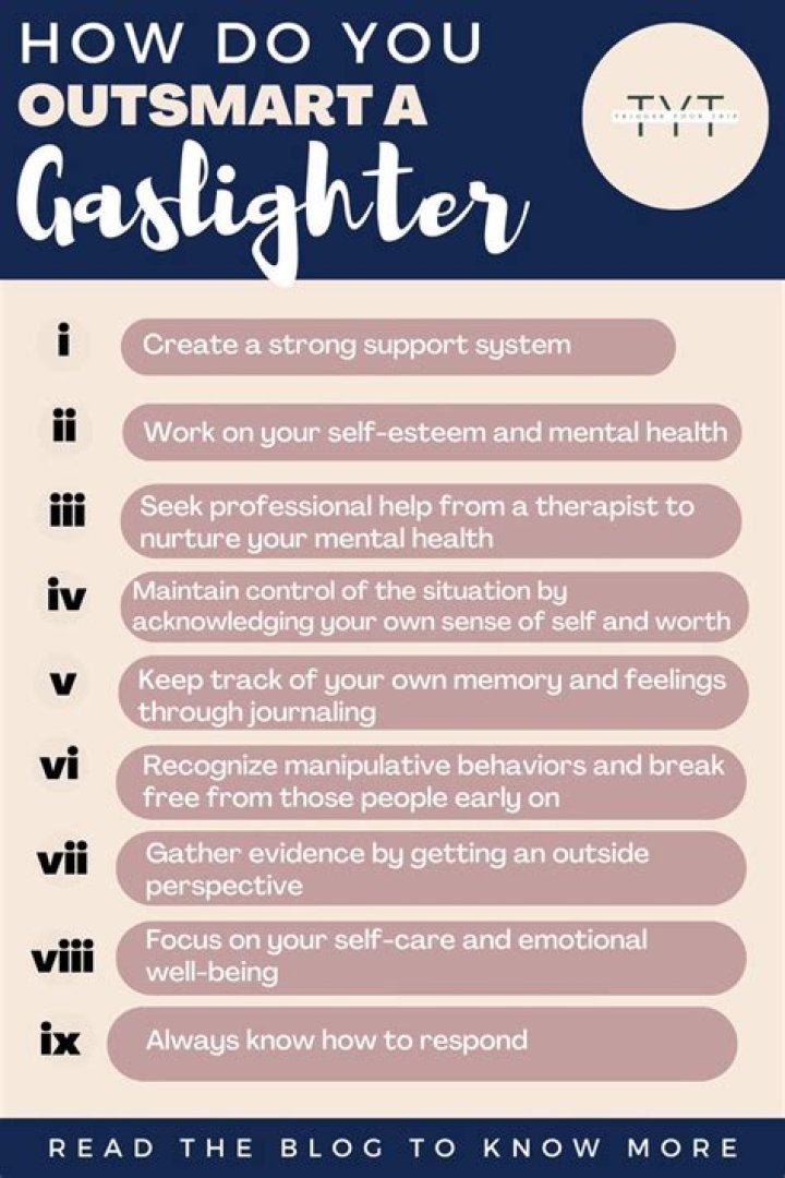 How do I outsmart my gaslighter?