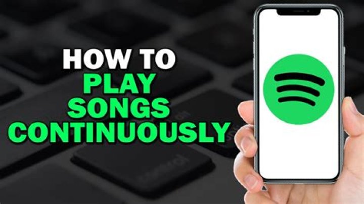 How do I play continuous music on iTunes?