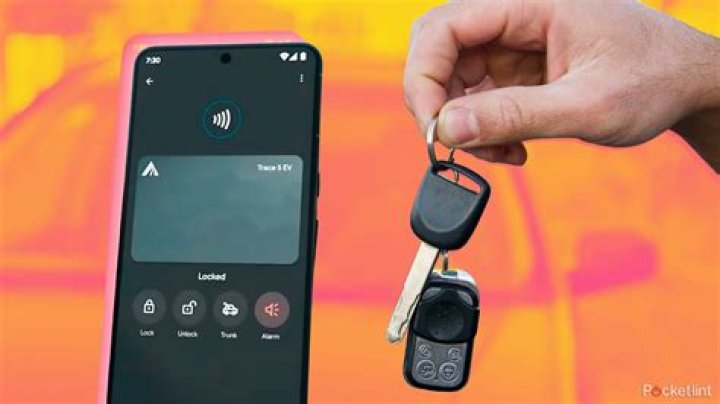 How do I put a car key on my iPhone?