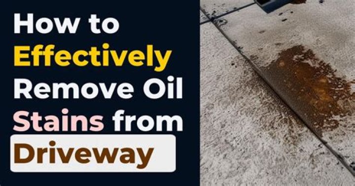 How do I remove stains from my driveway?