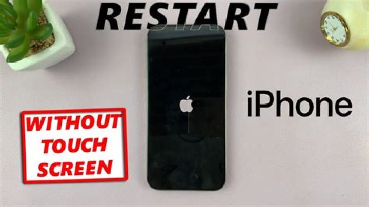 How do I restart my phone when the screen isnt working?