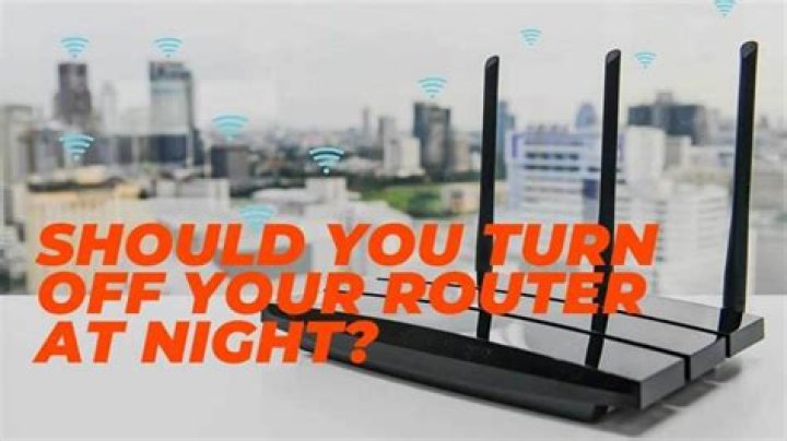 How do I turn off my wireless router at night?
