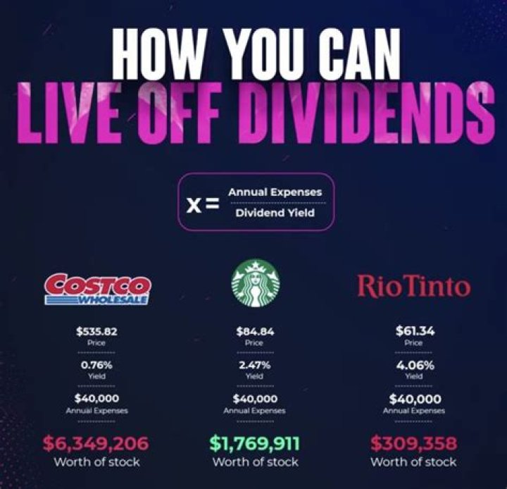 How do people live off stock investments?